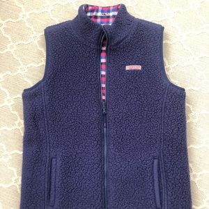 Vineyard Vines Reversible fleece vest